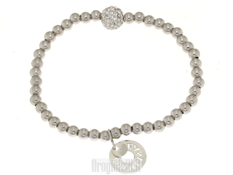 Bracciale in argento con sfera