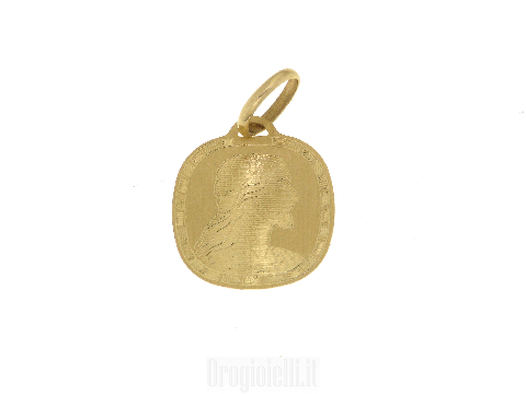 Piastrina cristo in oro giallo 18 carati
