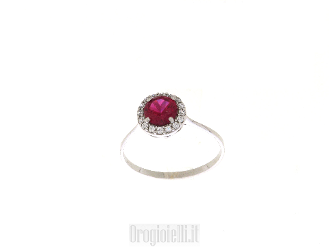 Anelli  rubino sintetico prezzi outlet