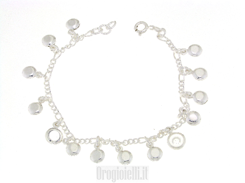 Bracciale charms in argento 925
