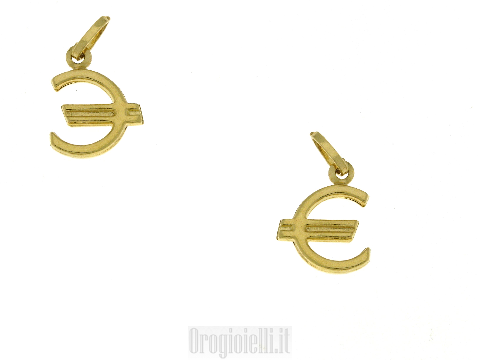 Ciondolo EURO in oro giallo 18 kt - 14 kt -  - 14 kt - 