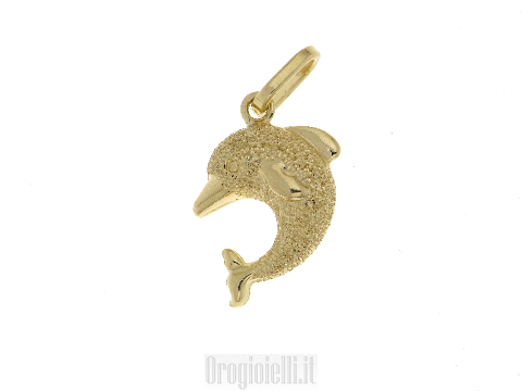 Ciondolo delfino in oro 18 carati
