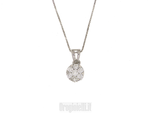 Girocollo punto luce per  sposa in oro