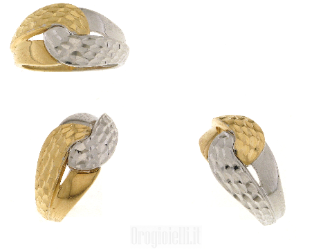 Gioielli Donna ORO - Anello bicolore oro