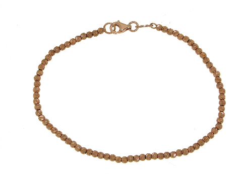 Gioiello made in italy: Palline Diamantate oro rosa