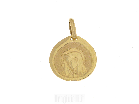 Piastra con madonna per comunioni in oro