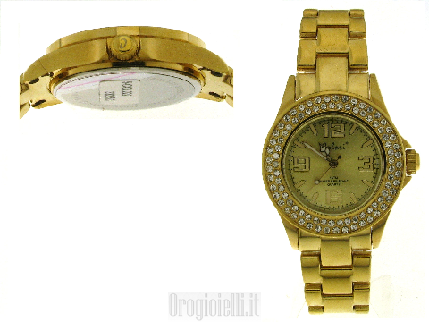 Orologi donna color oro Pure Metal 40 MM Cubic Zirconia