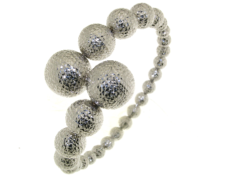 Arte dei gioielli Bracciale Rigido a contrariè in oro bianco 18 kt - 14 kt - 