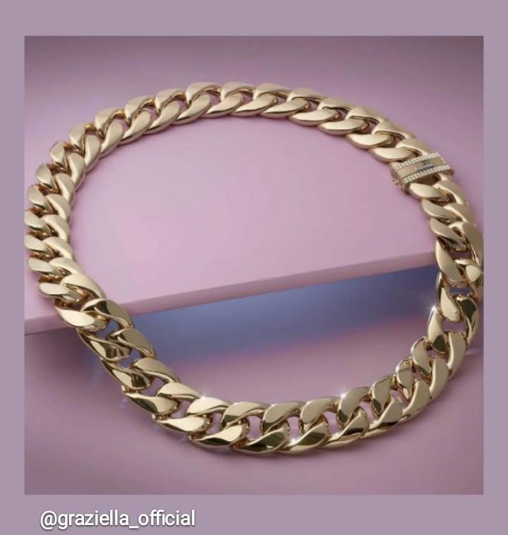 Graziella Braccialini collana - catena CUBANA ORO per donna